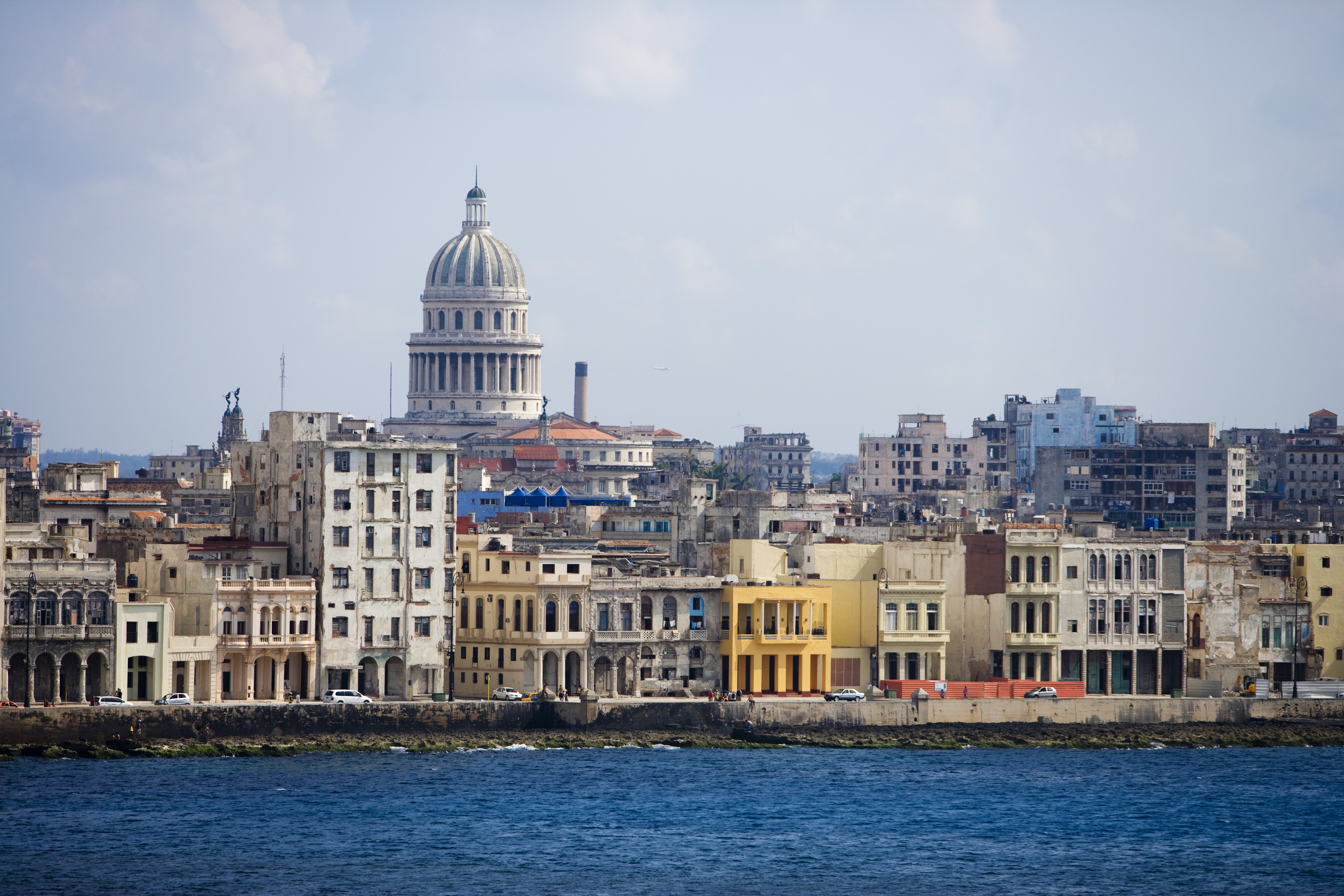 Havana shoreline with historic buildings and the Capitol dome in the background