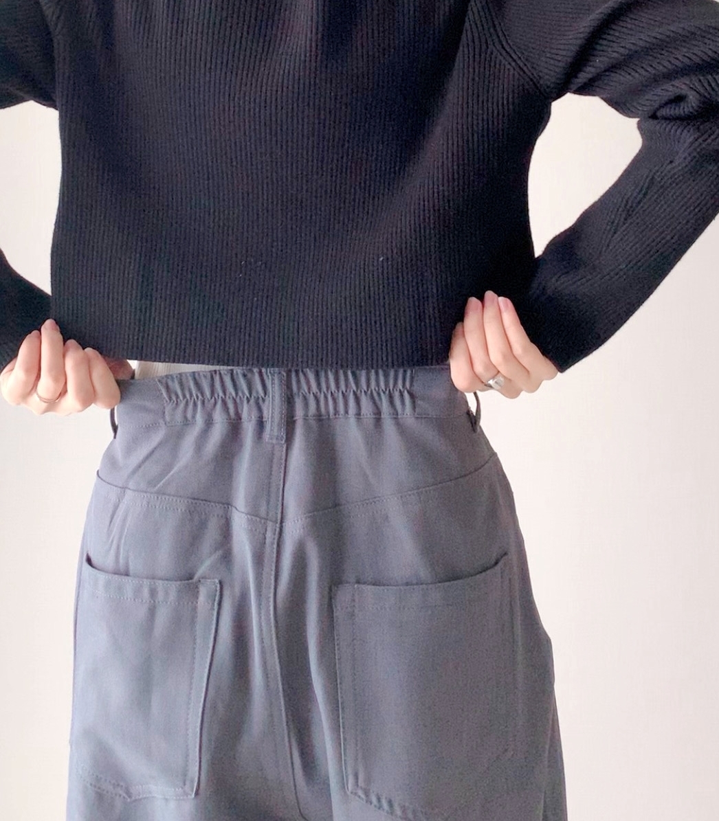 しまむらのおすすめパンツ「TPUウエストフックワイド6」