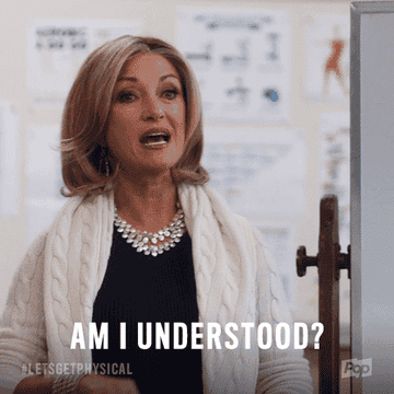 person saying, am i understood