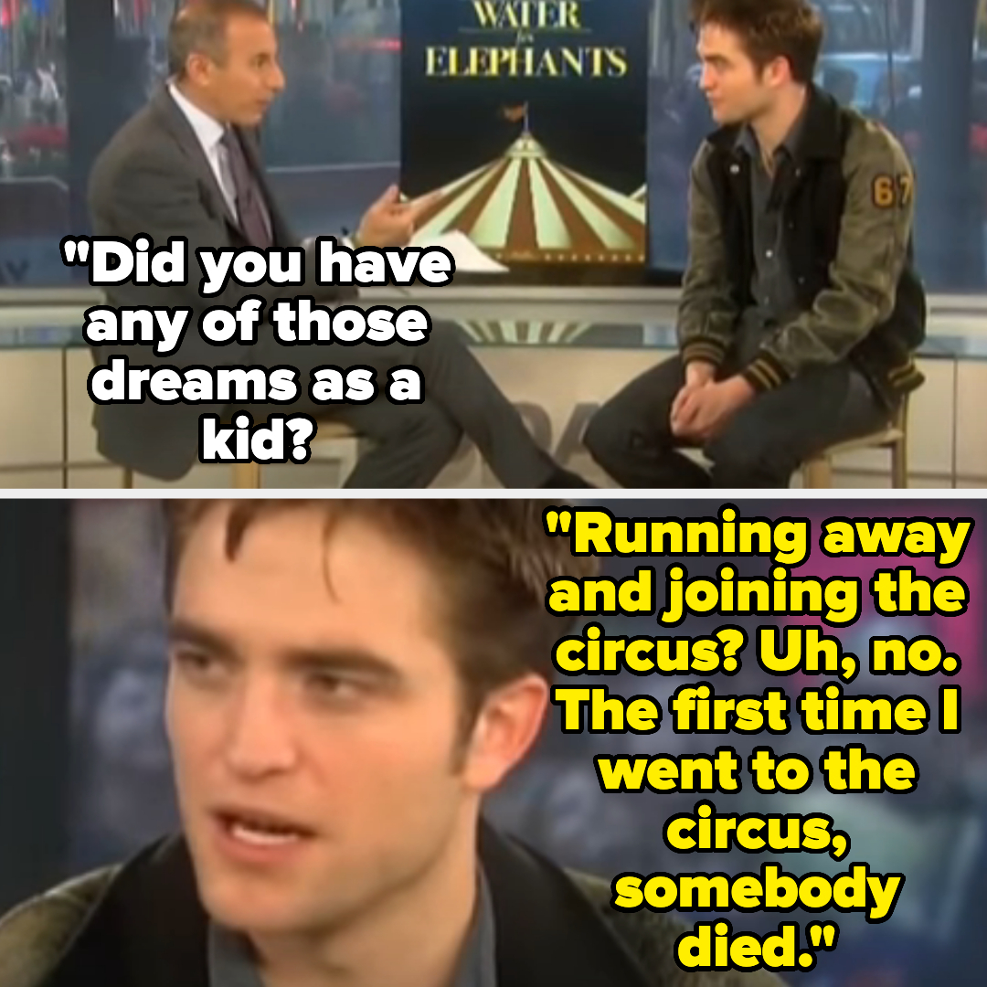 Matt Lauer interviewing Robert Pattinson