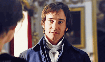El actor Matthew Macfadyen como el personaje Mr. Darcy de la novela &quot;Orgullo y Prejuicio&quot; vistiendo ropa de época