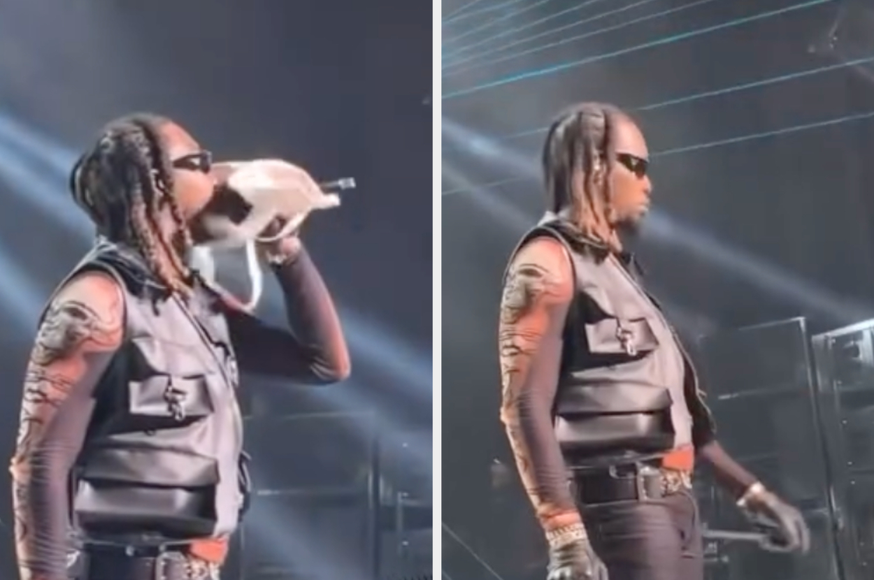 Offset Is Not Drake, Nonchalantly Tosses Bra Fan Threw at His Face During  Concert | Complex