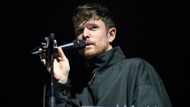 James Blake performs at Alexandra Palace on September 28, 2023 in London, England.