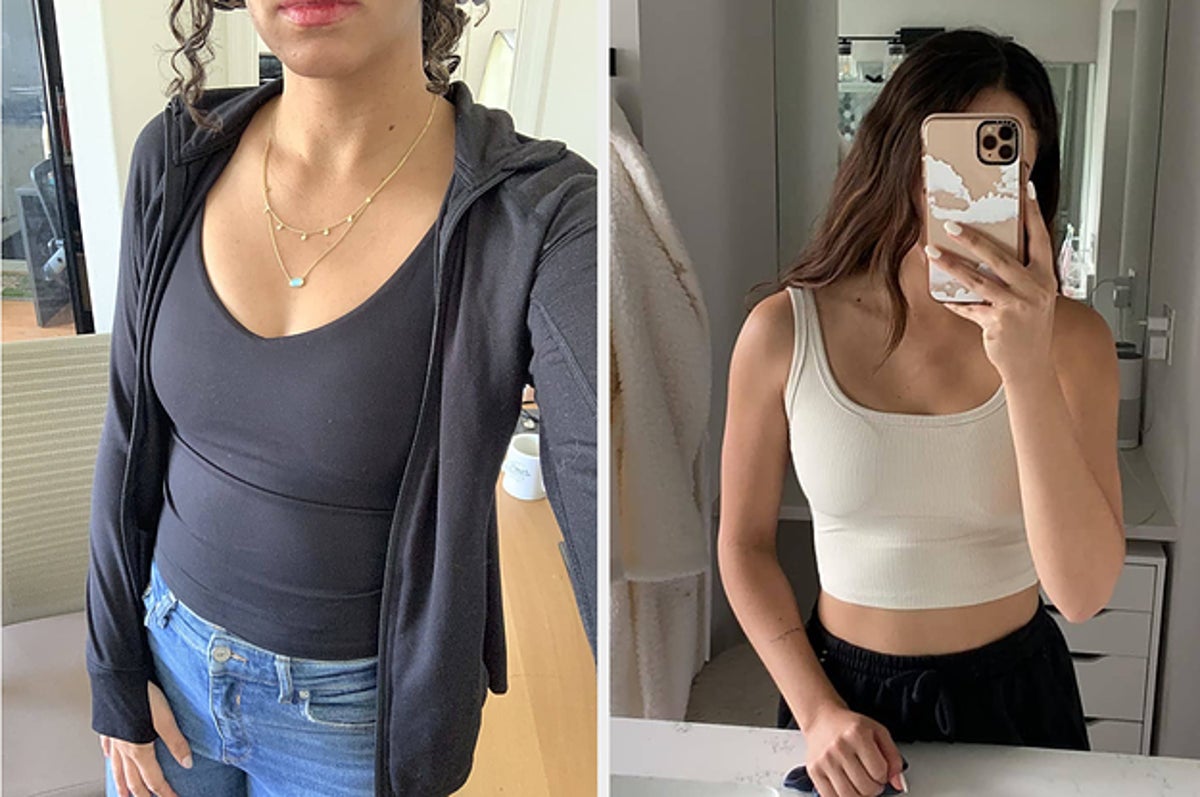 Womens Padded Built-in-Bra T-Shirts Short Sleeve V Neck Crop Top Wireless  Bra Tops Tee Slim Fitted Casual Basic Top Black at  Women's Clothing  store