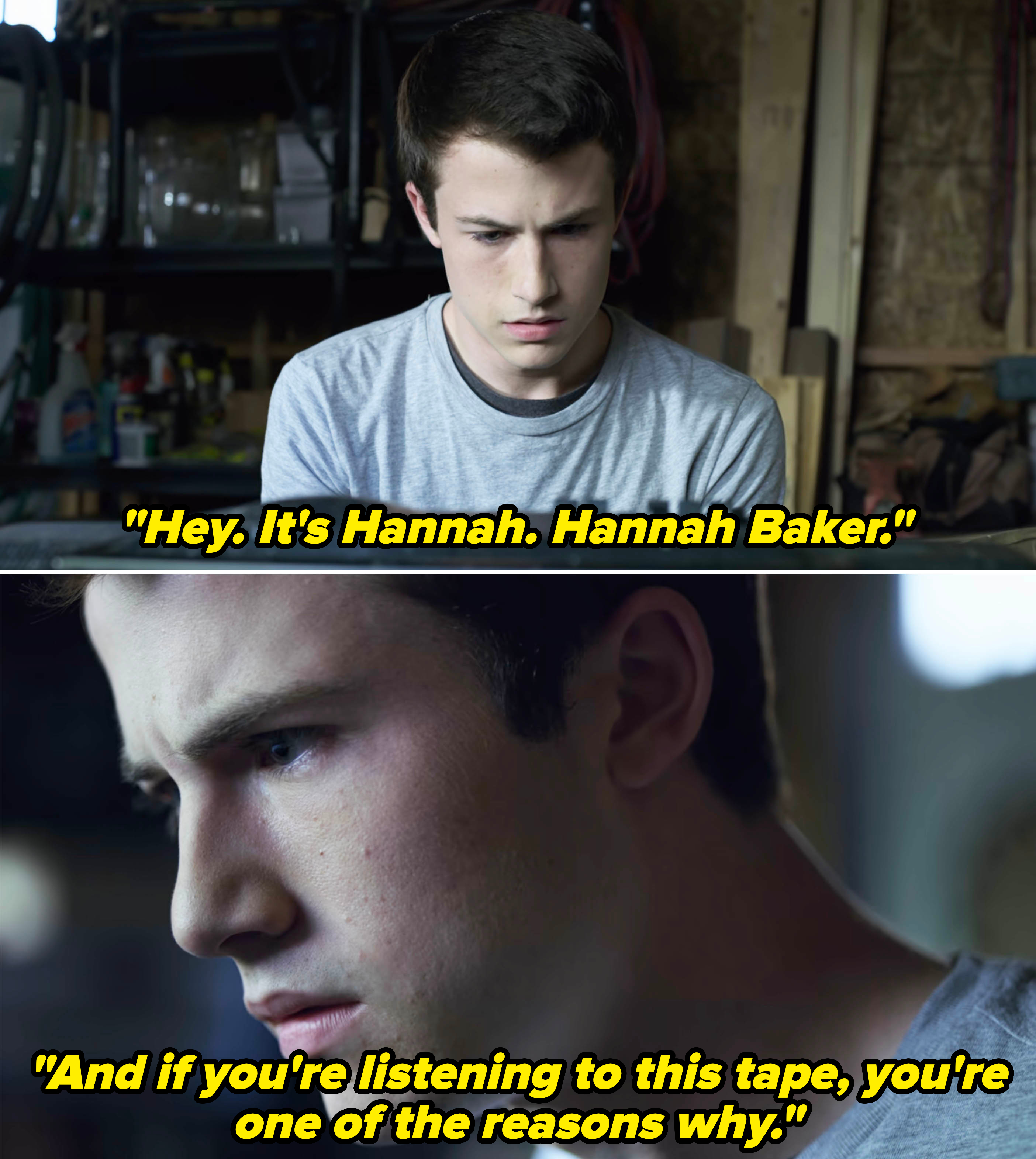 Actor Dylan Minnette as Clay Jensen in &quot;13 Reasons Why,&quot; looking intensely at a computer screen