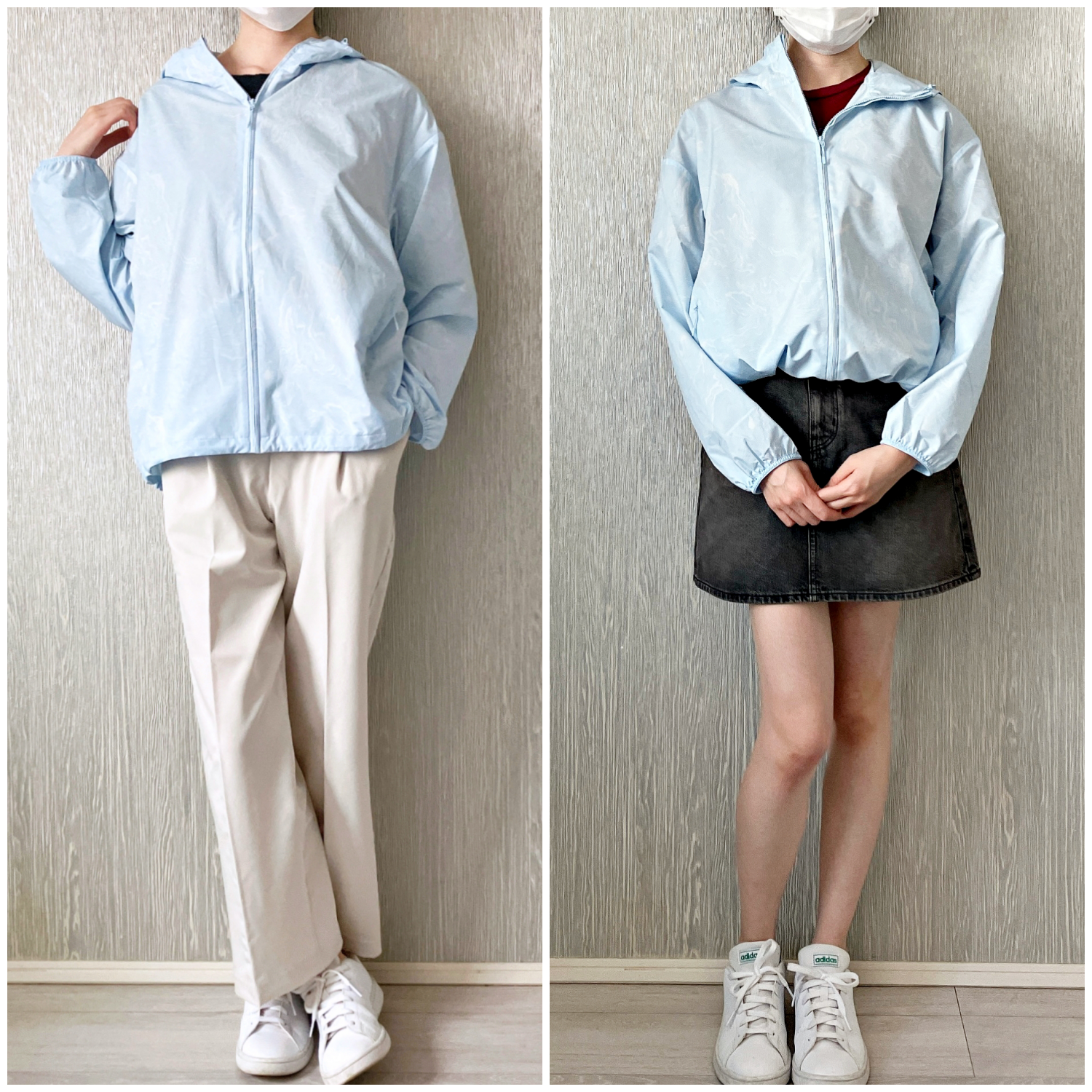 UNIQLO(ユニクロ)のおすすめ春アウター「ポケッタブルUVカットパーカ(ガラ)」