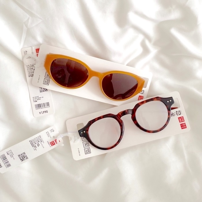 ユニクロのおすすめアイテム「オーバルキャットサングラス」「クラウンパントサングラス」