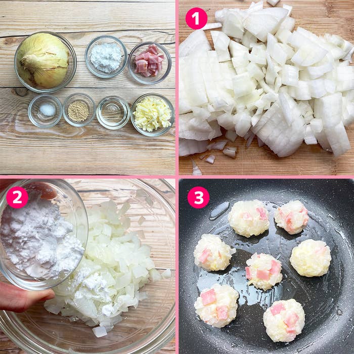 料理手順を示す画像。