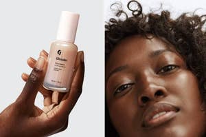 Side-by-side close-ups of two models showcasing natural makeup looks, ideal for a shopping guide on cosmetics