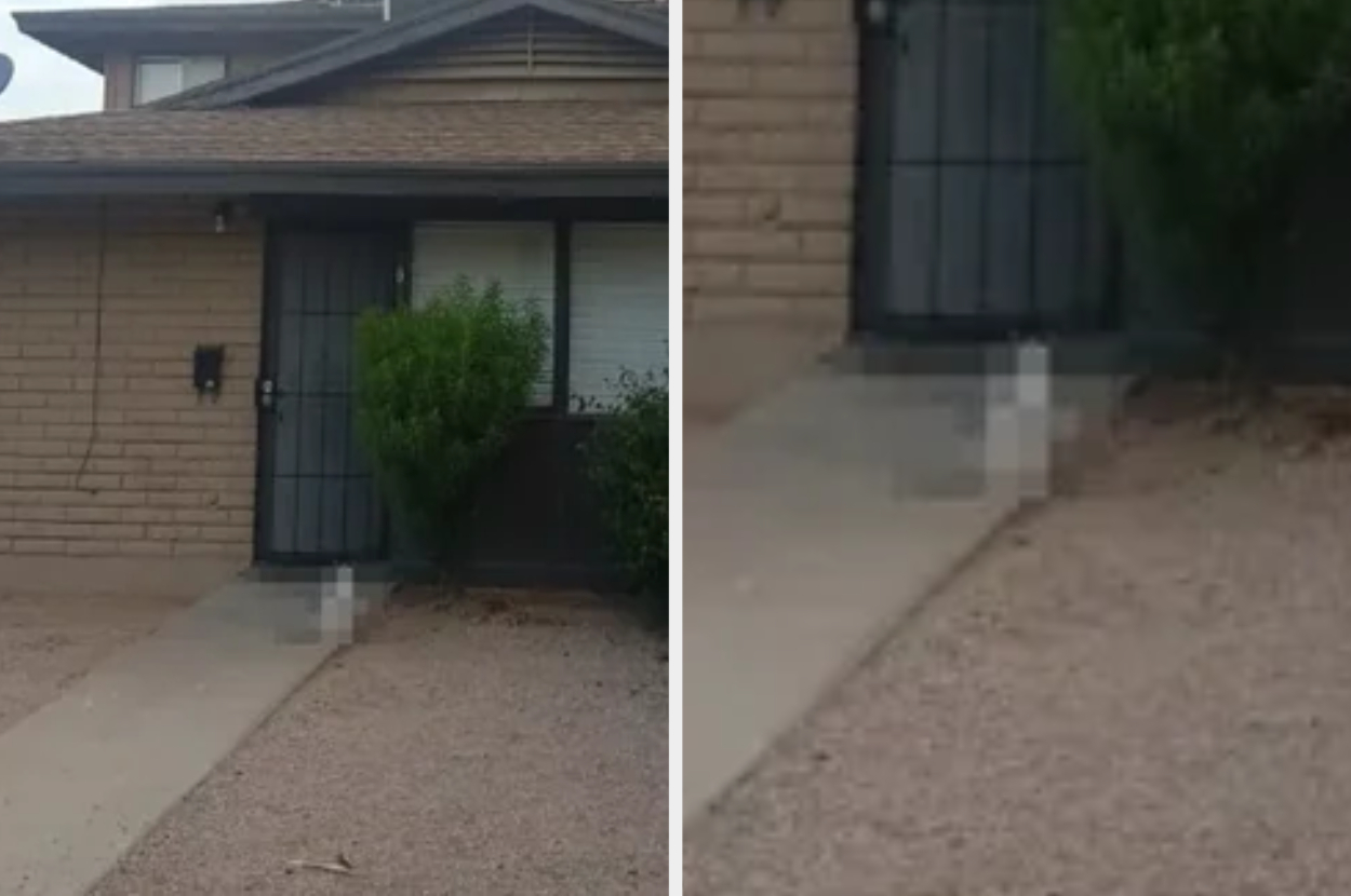 Person standing at a doorway is blurred for privacy reasons