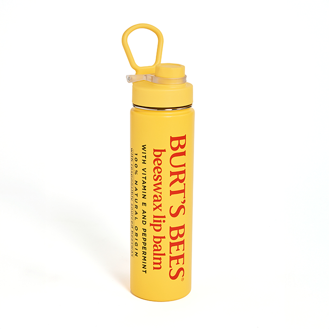bottle that looks like burt&#x27;s bees yellow lip balm tube