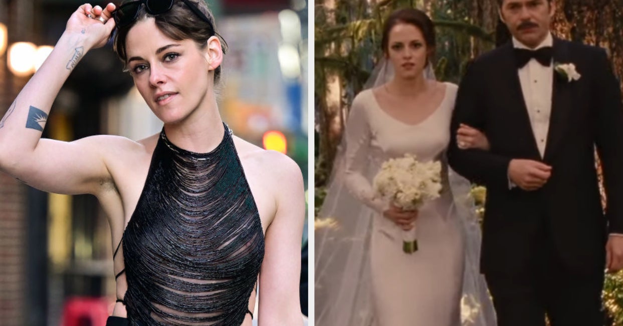 Kristen Stewart Looks Wedding Ready in Brandon Maxwell Dress