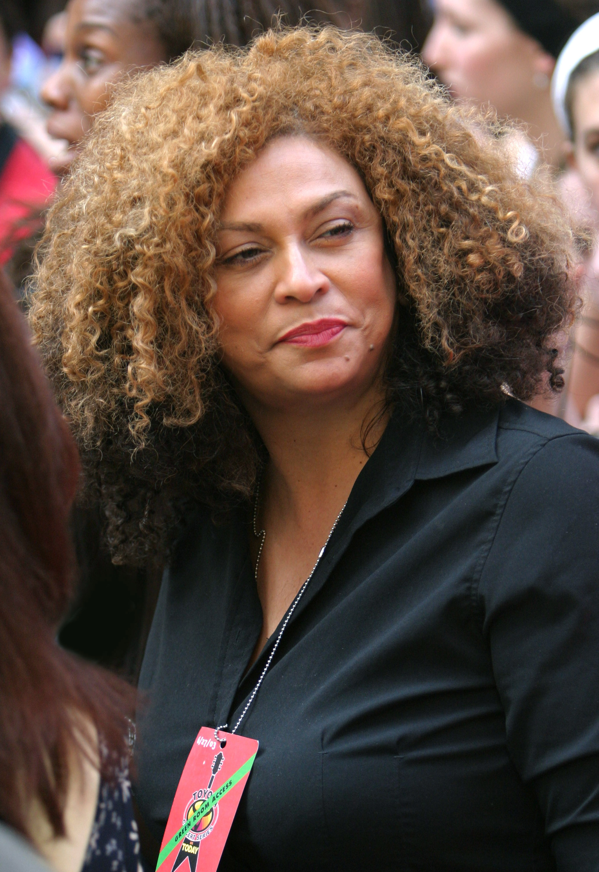 Closeup of Tina Knowles