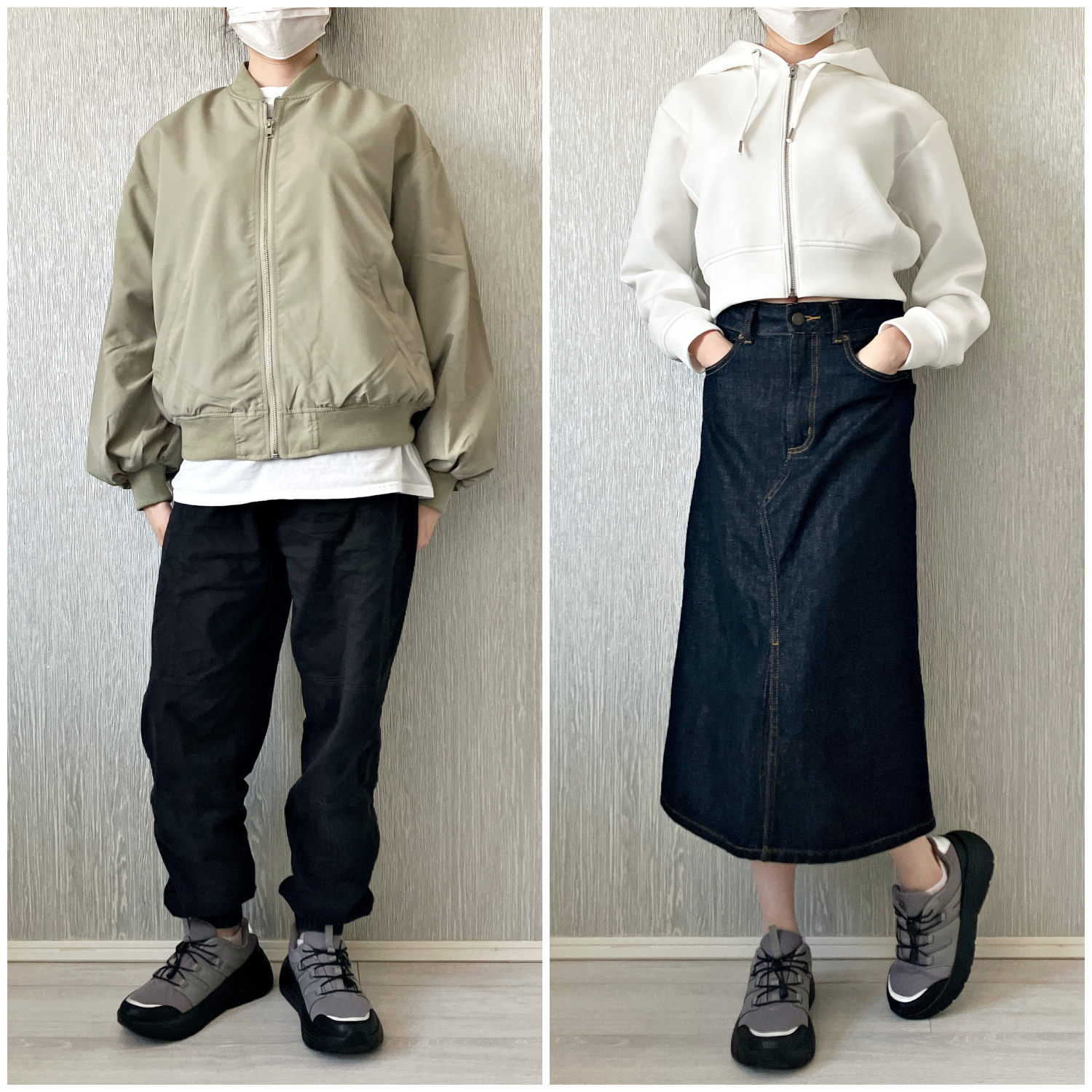 GU（ジーユー）のおすすめスニーカー「ボリュームソールトレイルスニーカー+E」