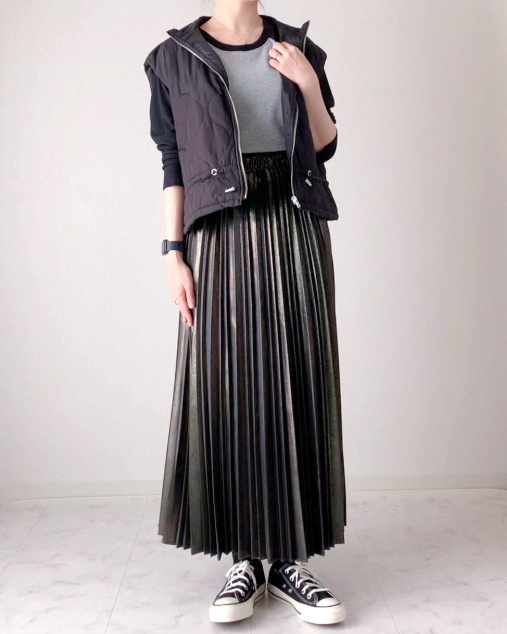 しまむらのオススメファッション「テレコラグランロンT」