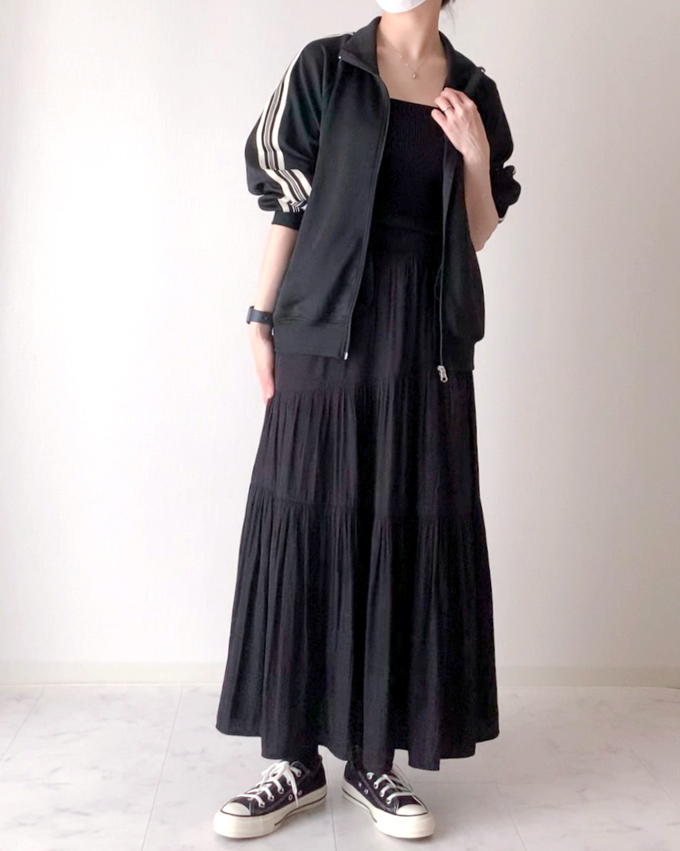 しまむらのオススメファッション「TPUダンボールトラックジャケット」