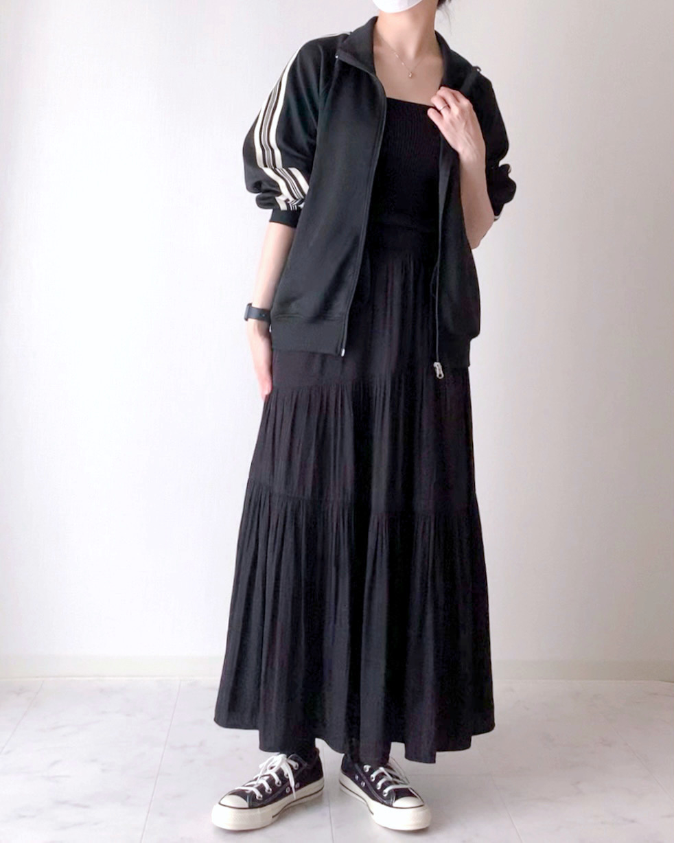 しまむらのオススメファッション「TPUダンボールトラックジャケット」