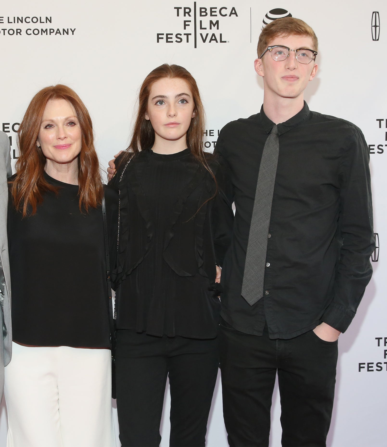 Julianne, Liv, and Caleb together at Tribeca Film Festival