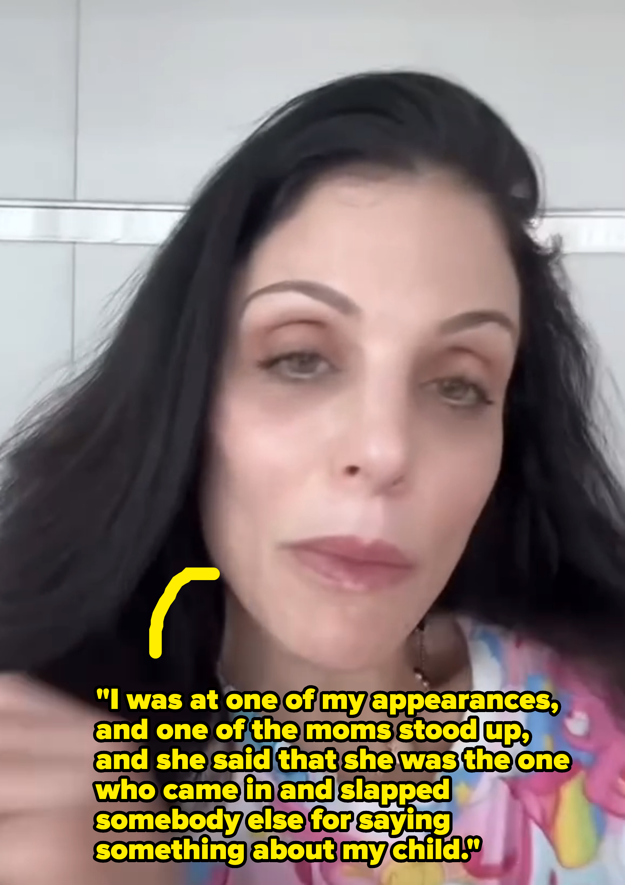 bethenny speaking into the camera