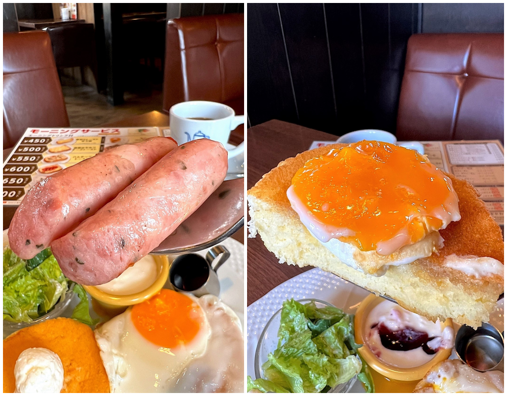 星乃珈琲店のおすすめモーニングメニュー「パンケーキプレート」