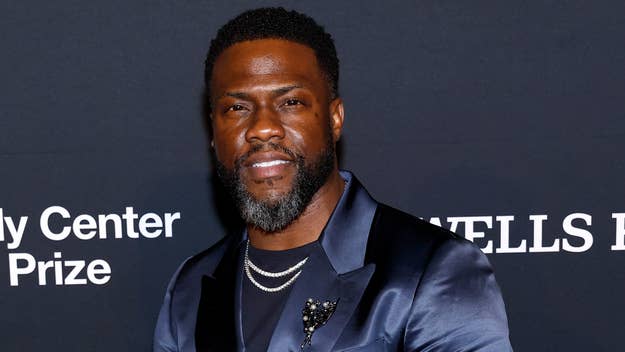 Kevin Hart in a stylish suit at an event