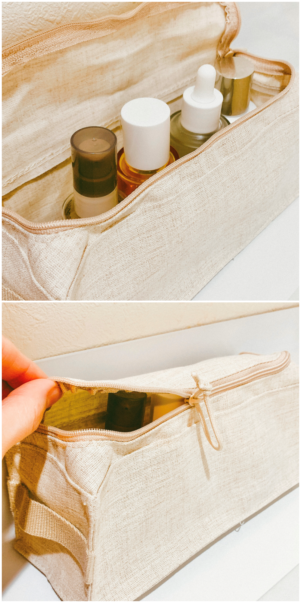 IKEA(イケア)のおすすめの便利グッズ「BOLLÖSUND ボロスンド 洗面ポーチ ベージュ」