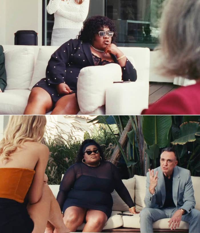Da'Vine Joy Randolph in two scenes from The Idol