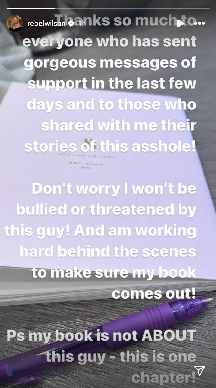 the note on her social media