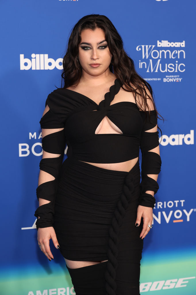 Lauren Jauregui in a cut-out dress at the Billboard Women in Music event