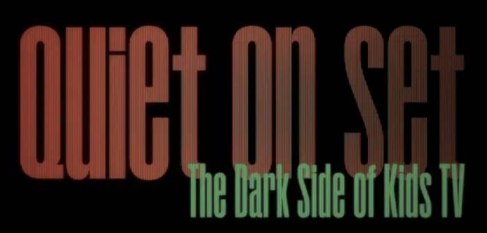 Text reads &quot;Quiet on SET - The Dark Side of Kids TV&quot; in a stylized font