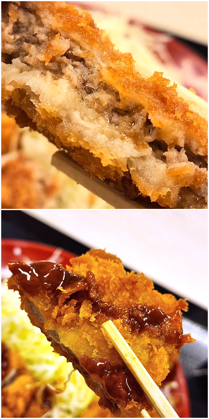 かつやのおすすめフード「ロースメンチカツ定食」