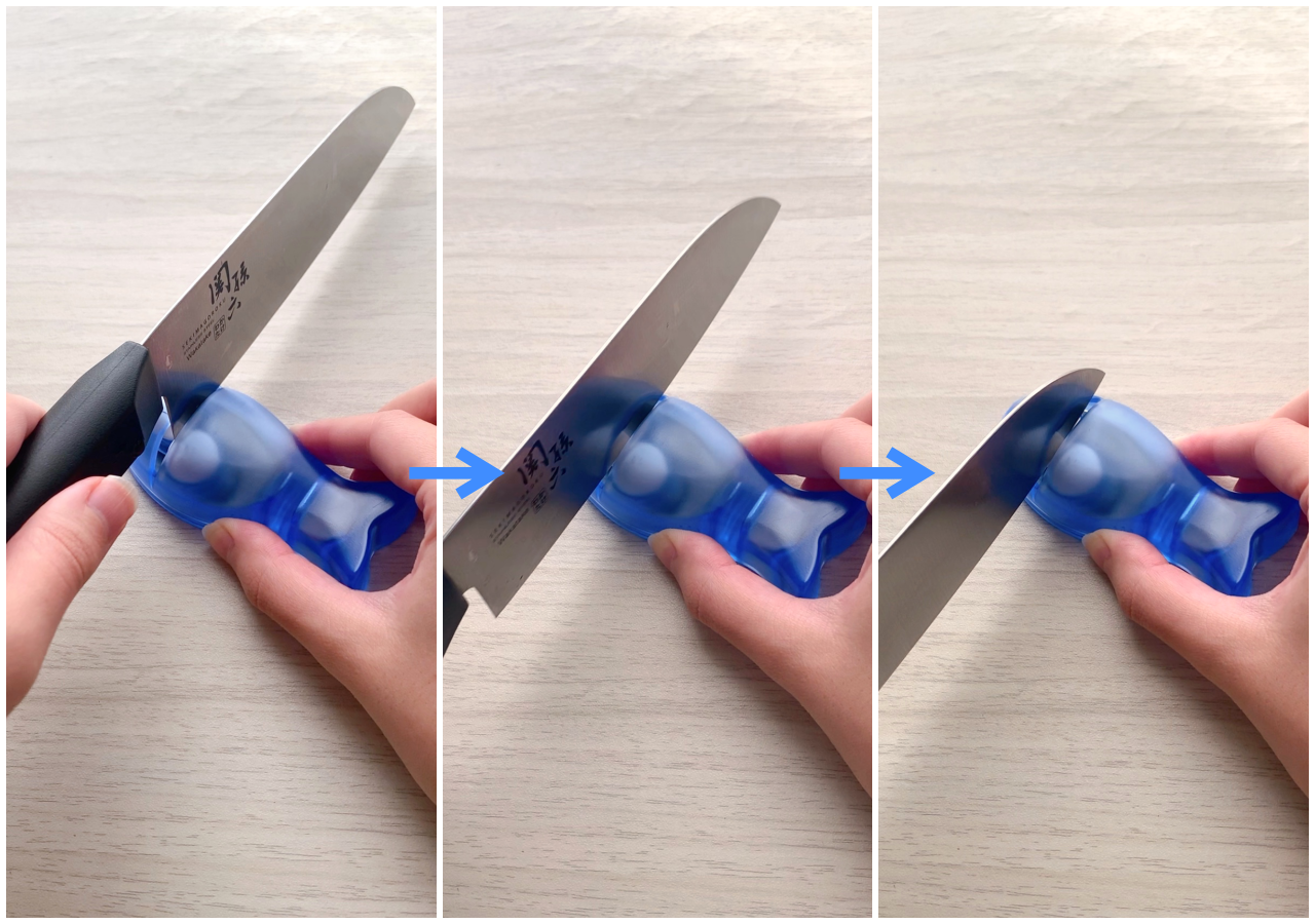 ニトリのオススメキッチン雑貨「包丁研ぎ お魚 BL」