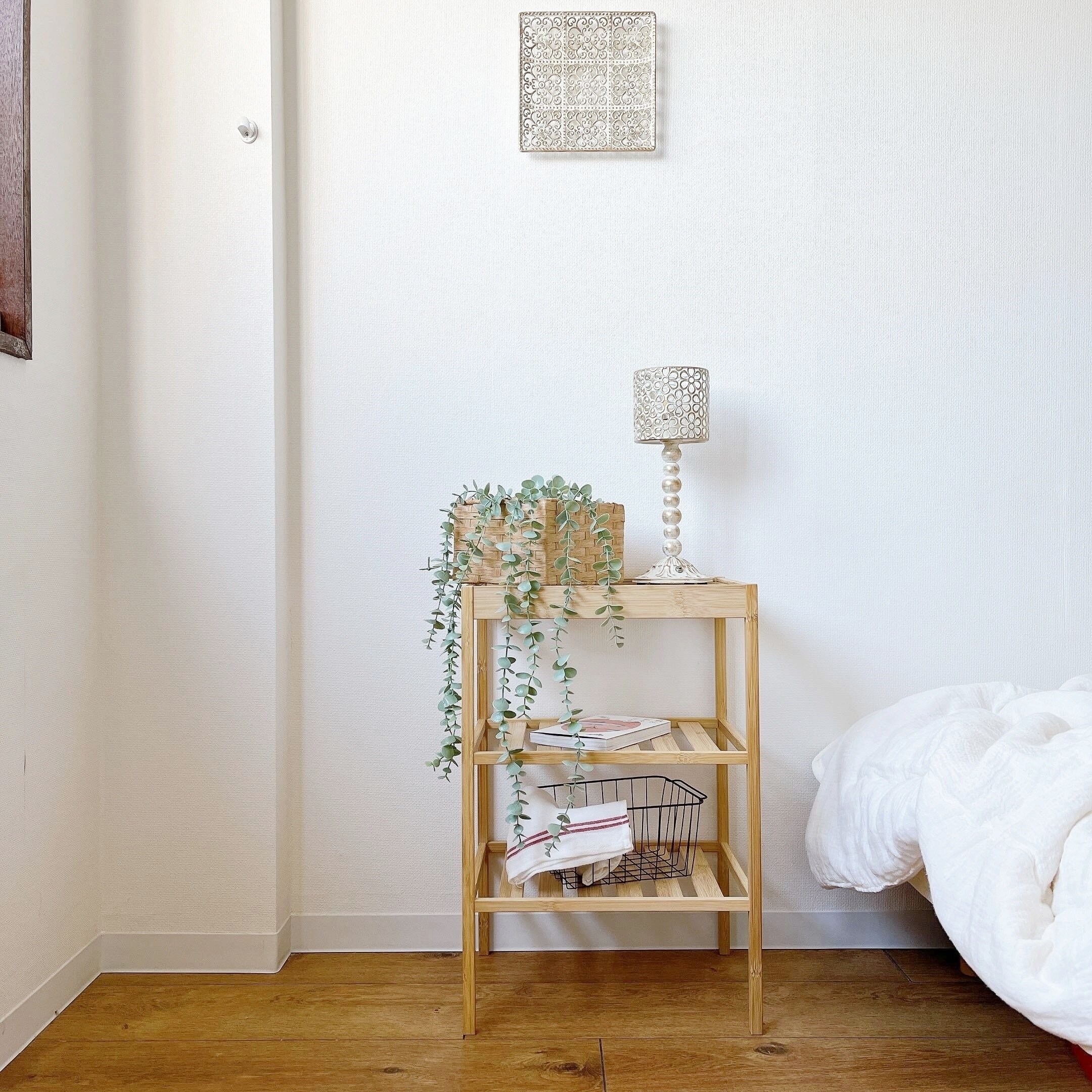 IKEA(イケア)のおしゃれインテリア「NESNA ネスナ サイドテーブル, 竹, 40x30cm」