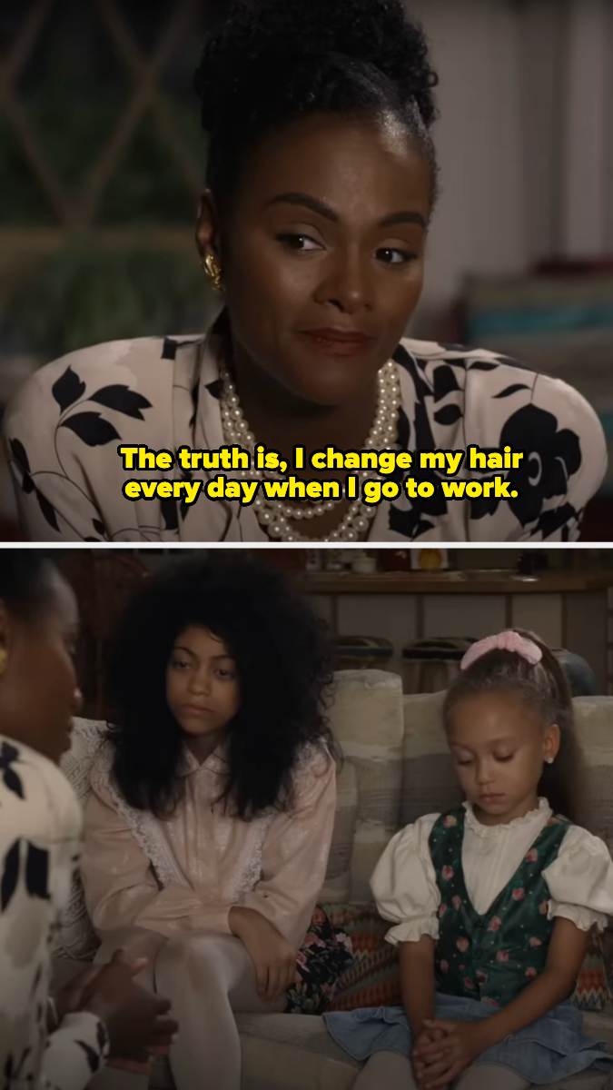 On &quot;Mixed-ish,&quot; Alicia tells her kids she changes her hair every day for work