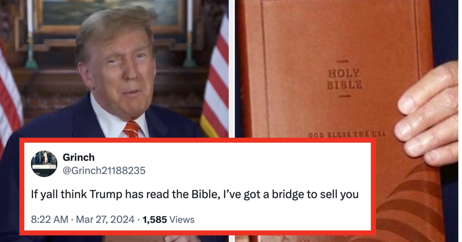 Donald Trumps $60 American-Themed Bible Causes Uproar