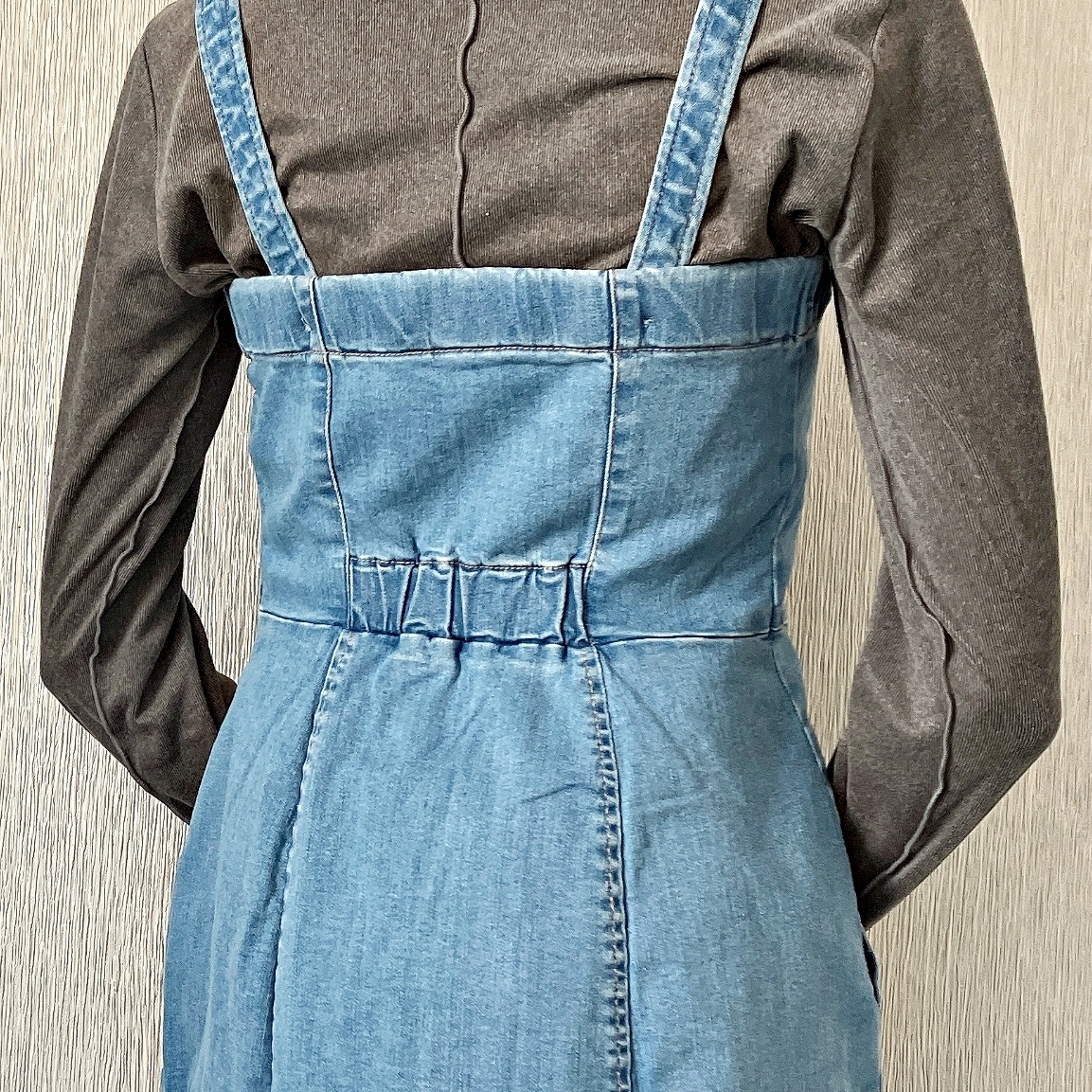 GU(ジーユー)のおすすめワンピース「デニムフロントジップワンピースQ+E」