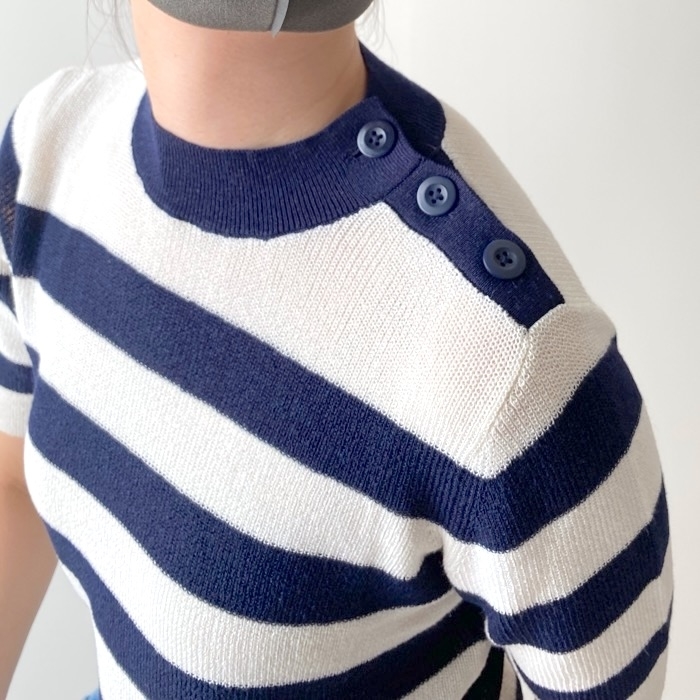 ユニクロのおすすめアイテム「リネンブレンドセーター（5分袖）」