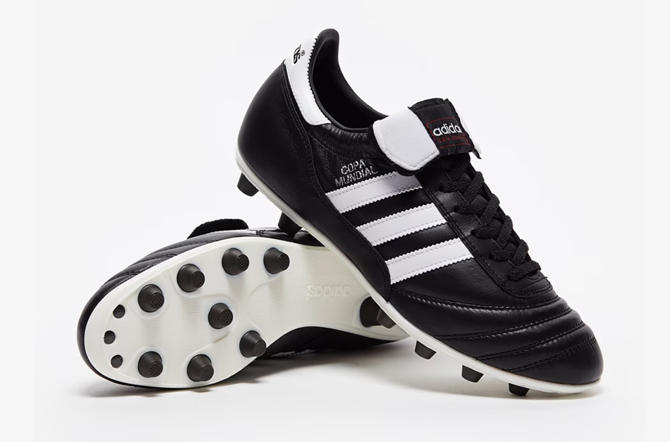 A pair of Adidas Copa Mundial soccer cleats against a white background