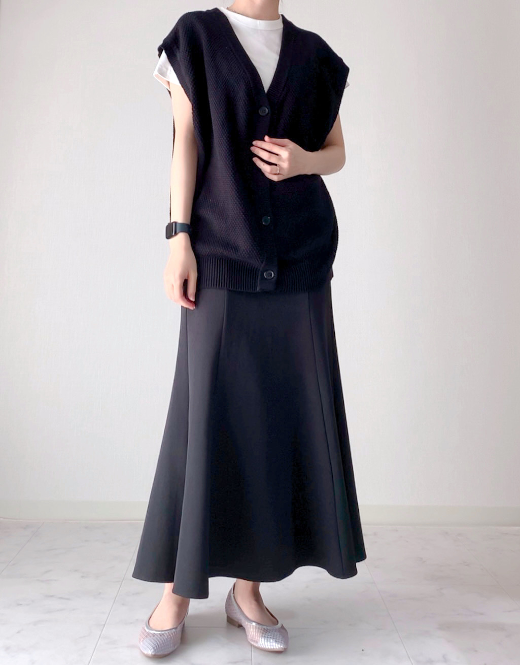 GUのおすすめファッションアイテム「コットンスムースクルーネックT(半袖)」