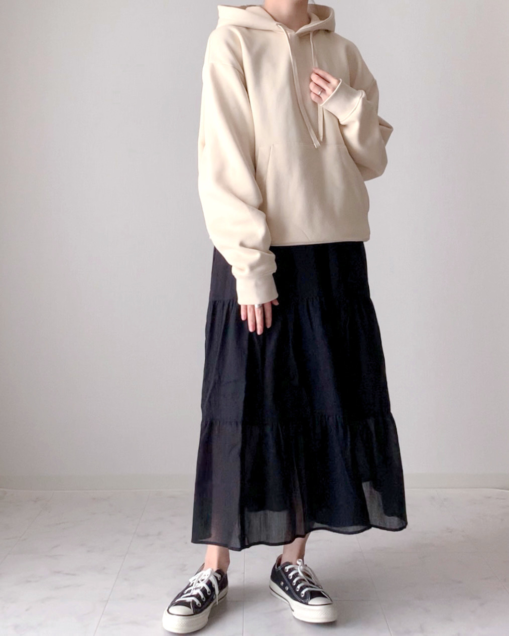 ユニクロのおすすめファッションアイテム「クリンクルコットンキャミソールワンピース(丈標準113.5~124cm)」