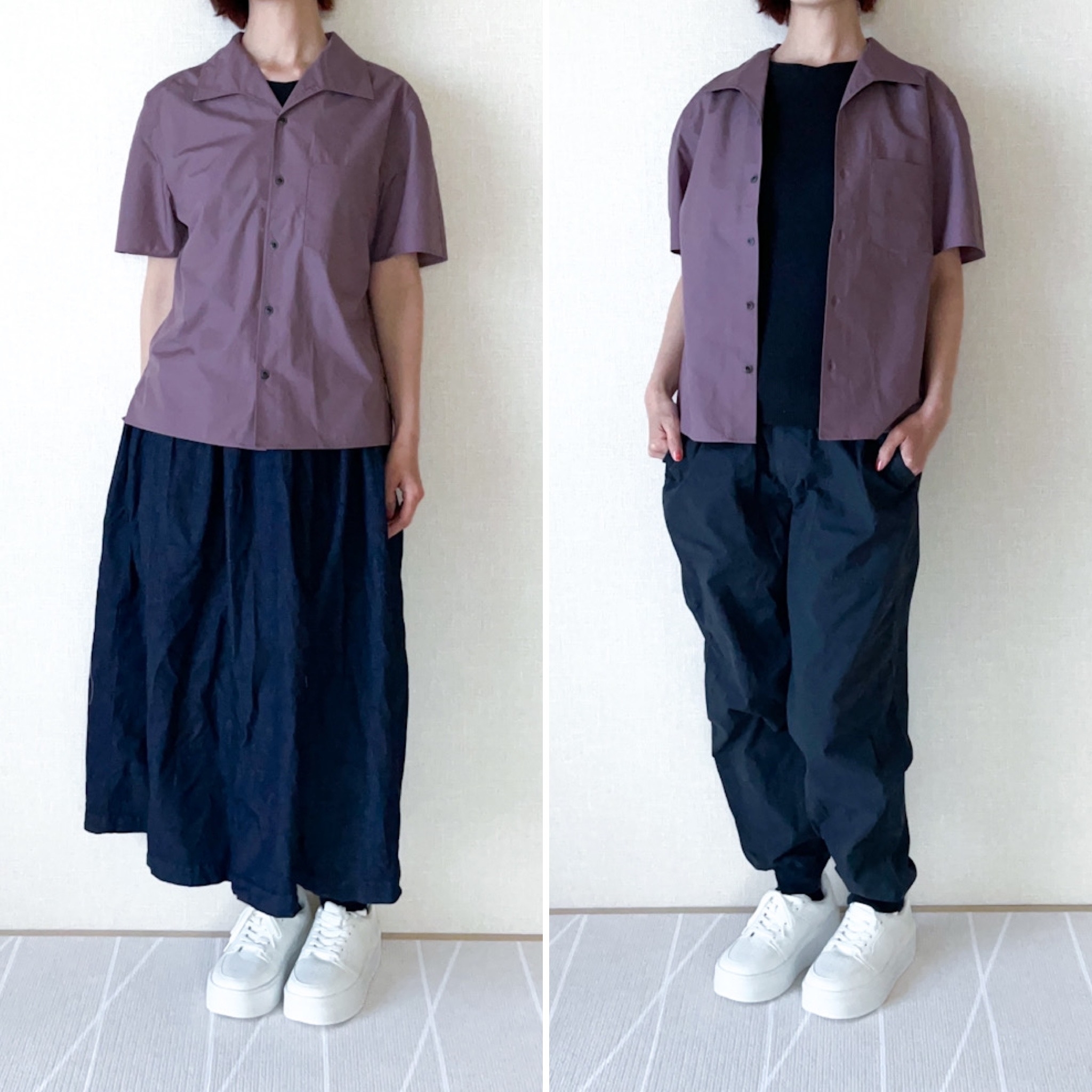 ユニクロのおすすめアイテム「ワイドカラーシャツ（半袖）」