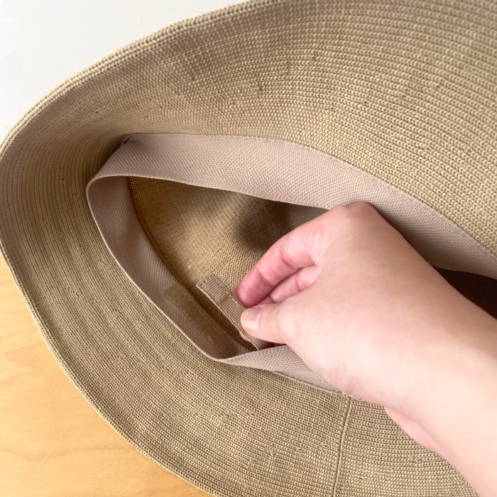 ユニクロのおすすめファッションアイテム「UVカットニットバケットハット」