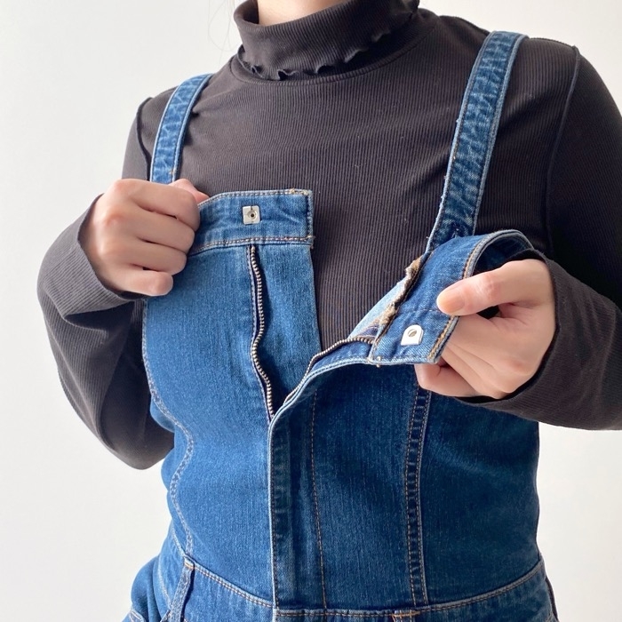 GU（ジーユー）のおすすめファッションアイテム「ベアトップサロペットパンツ」