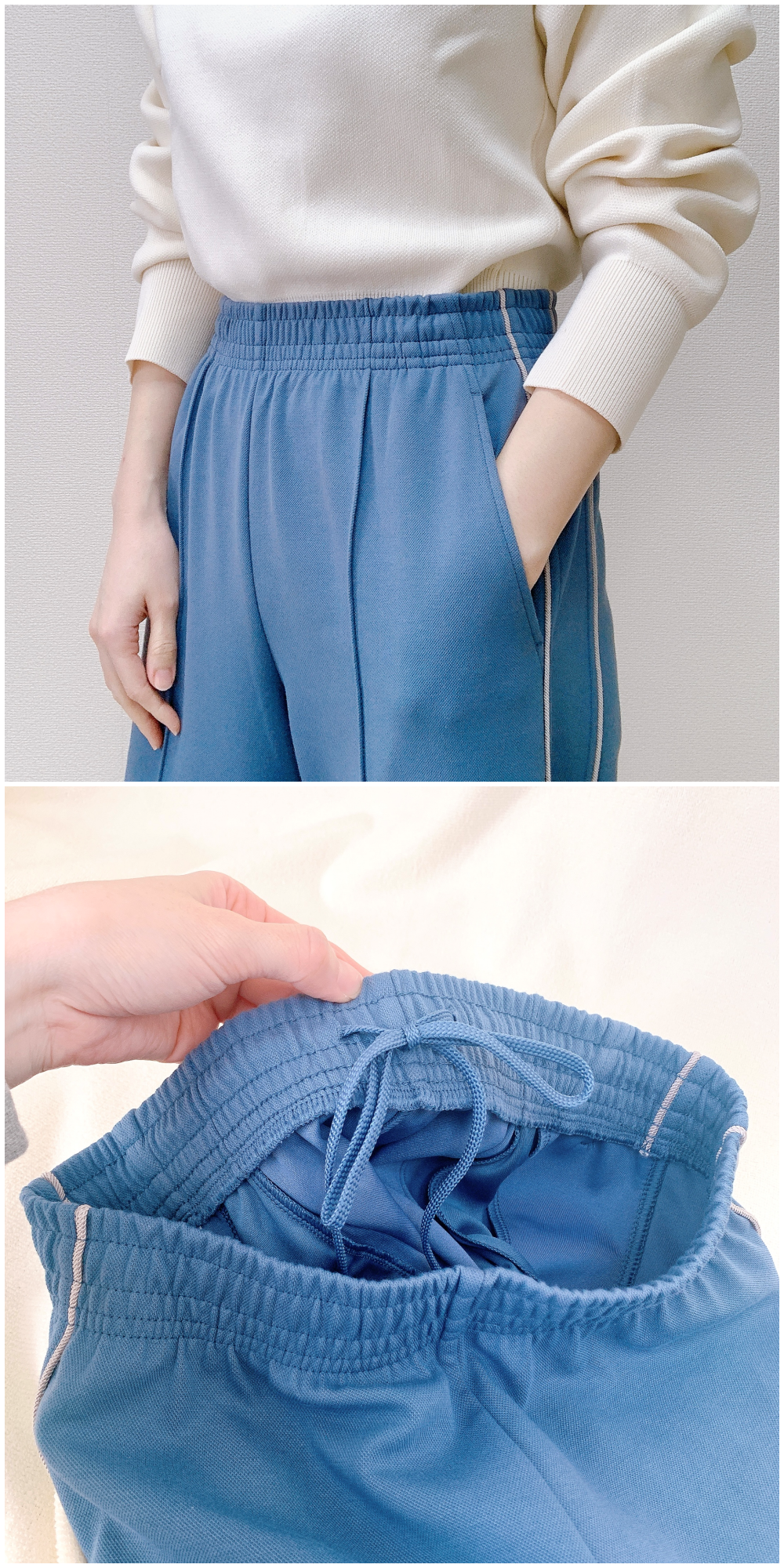 GU(ジーユー)のおすすめのレディースアイテム「サイドライントラックパンツQ+E」