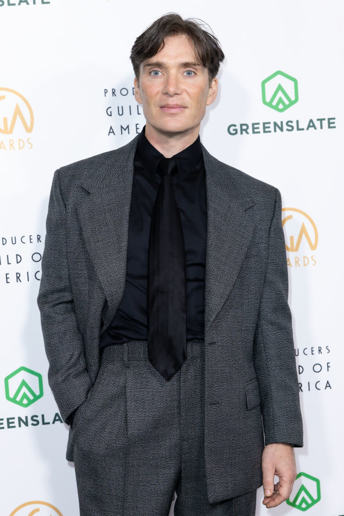 Cillian at an event wearing a suit and tie