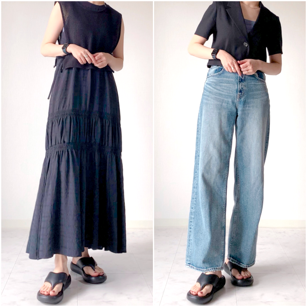 GU(ジーユー)のおすすめサンダル「プラットフォームトングサンダル」