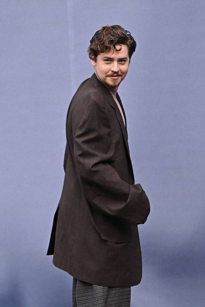 Closeup of Cole Sprouse from the side
