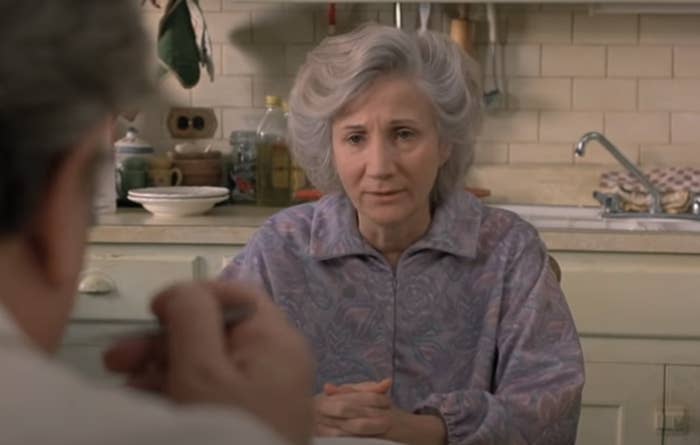 Olympia at the kitchen table in &quot;Moonstruck&quot;