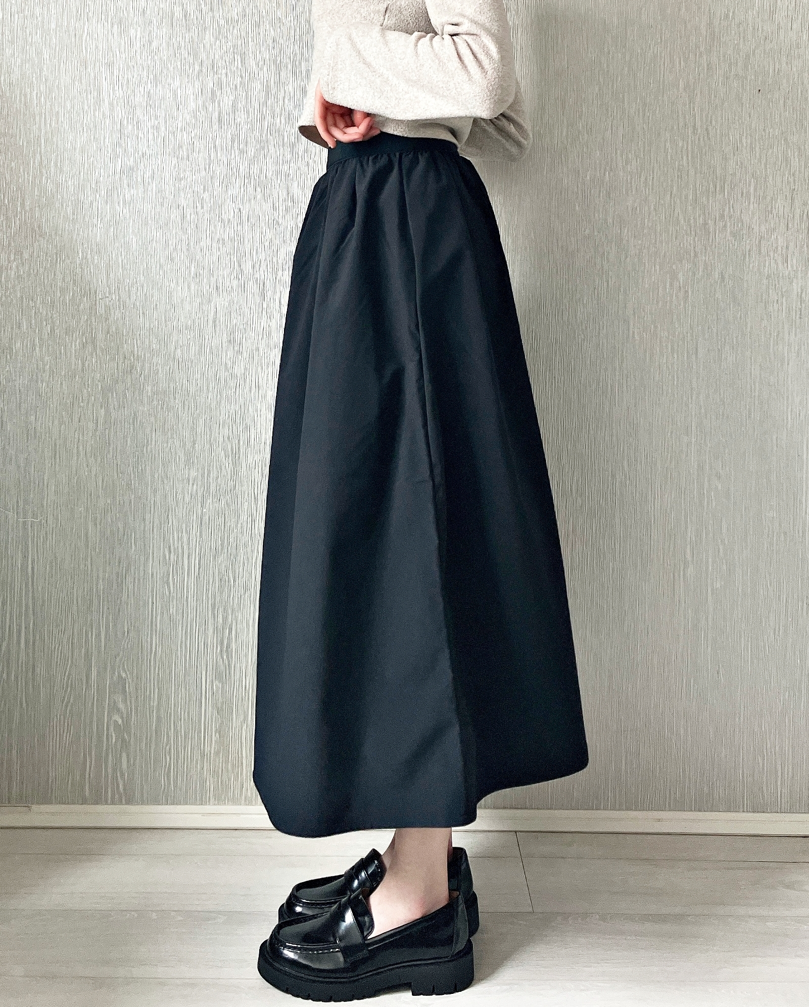 UNIQLO（ユニクロ）のおすすめスカート「ボリュームロングスカート（丈短め79～83cm）」