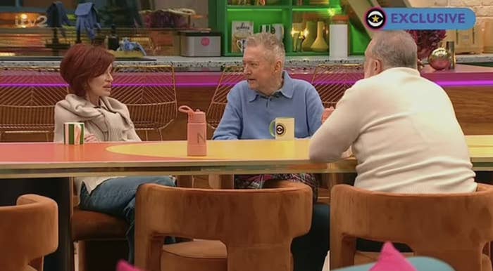 Sharon Osbourne, Louis Walsh, and Gary Goldsmith in Celebrity Big Brother